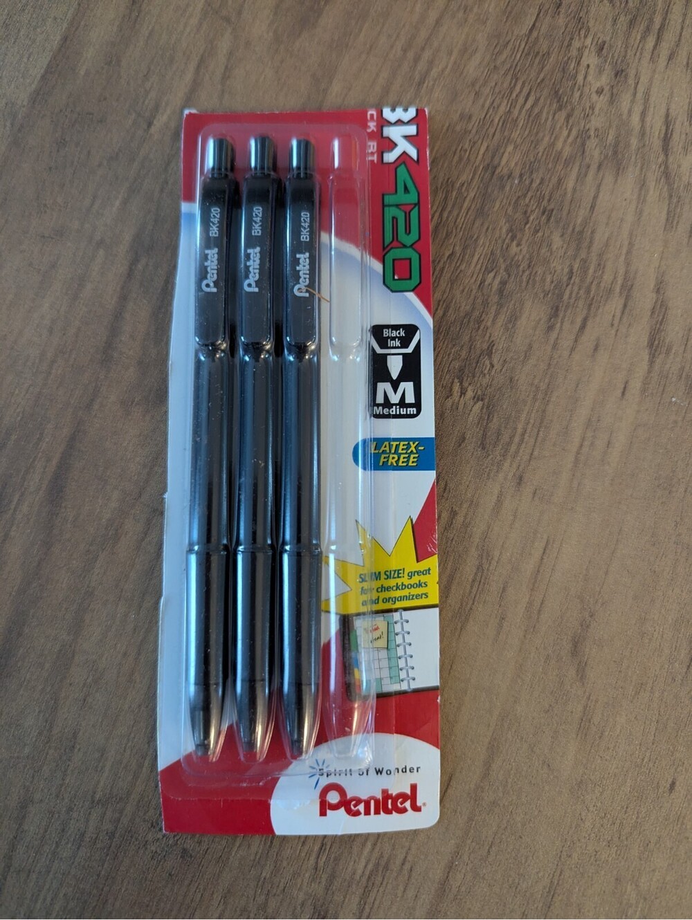 Pentel WOW! Retractable Ballpoint Pens, Medium Line, Black Ink, 3 Left In Pack